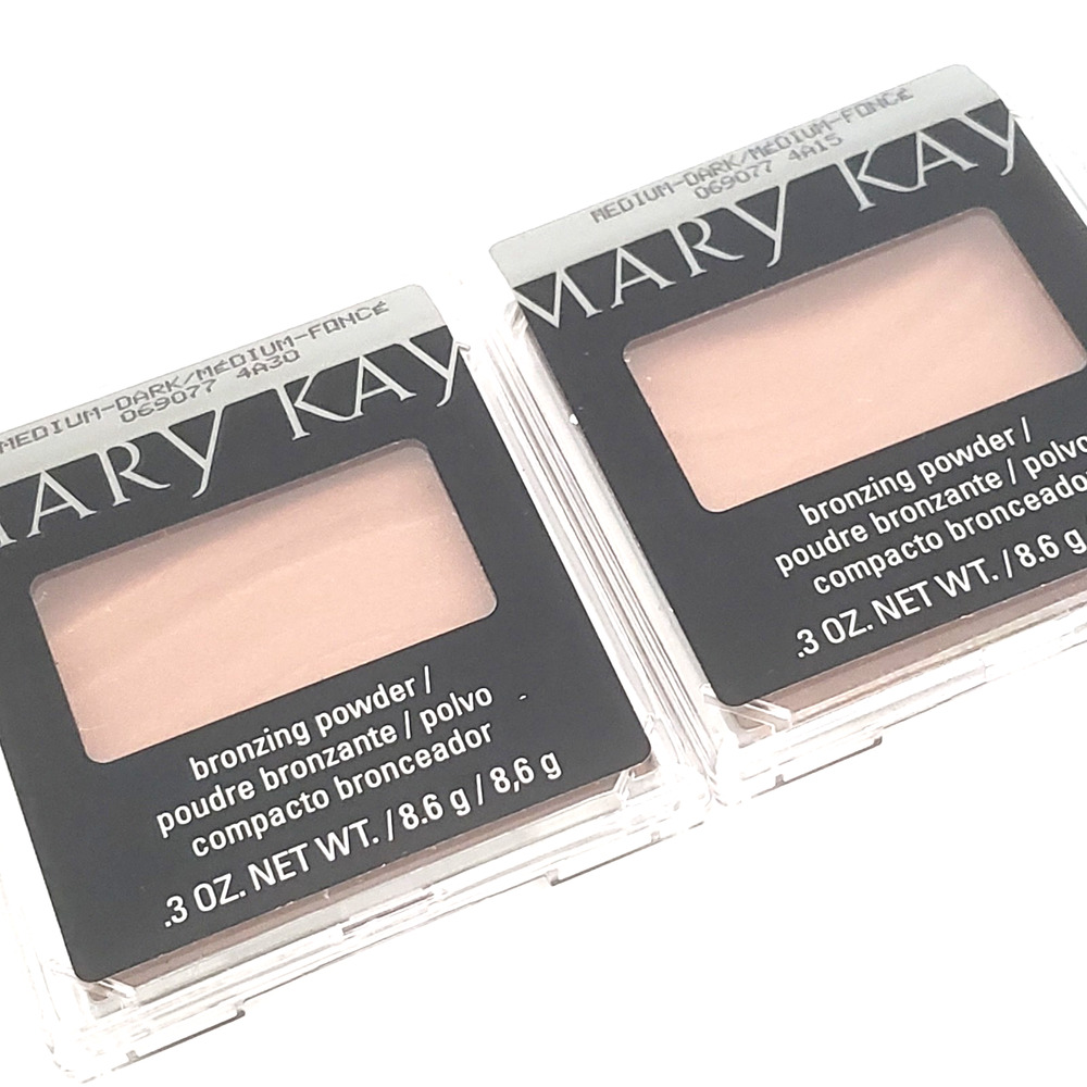 (2) Mary Kay Bronzing Powder MEDIUM DARK - #069077 - .3oz NOS Face Makeup